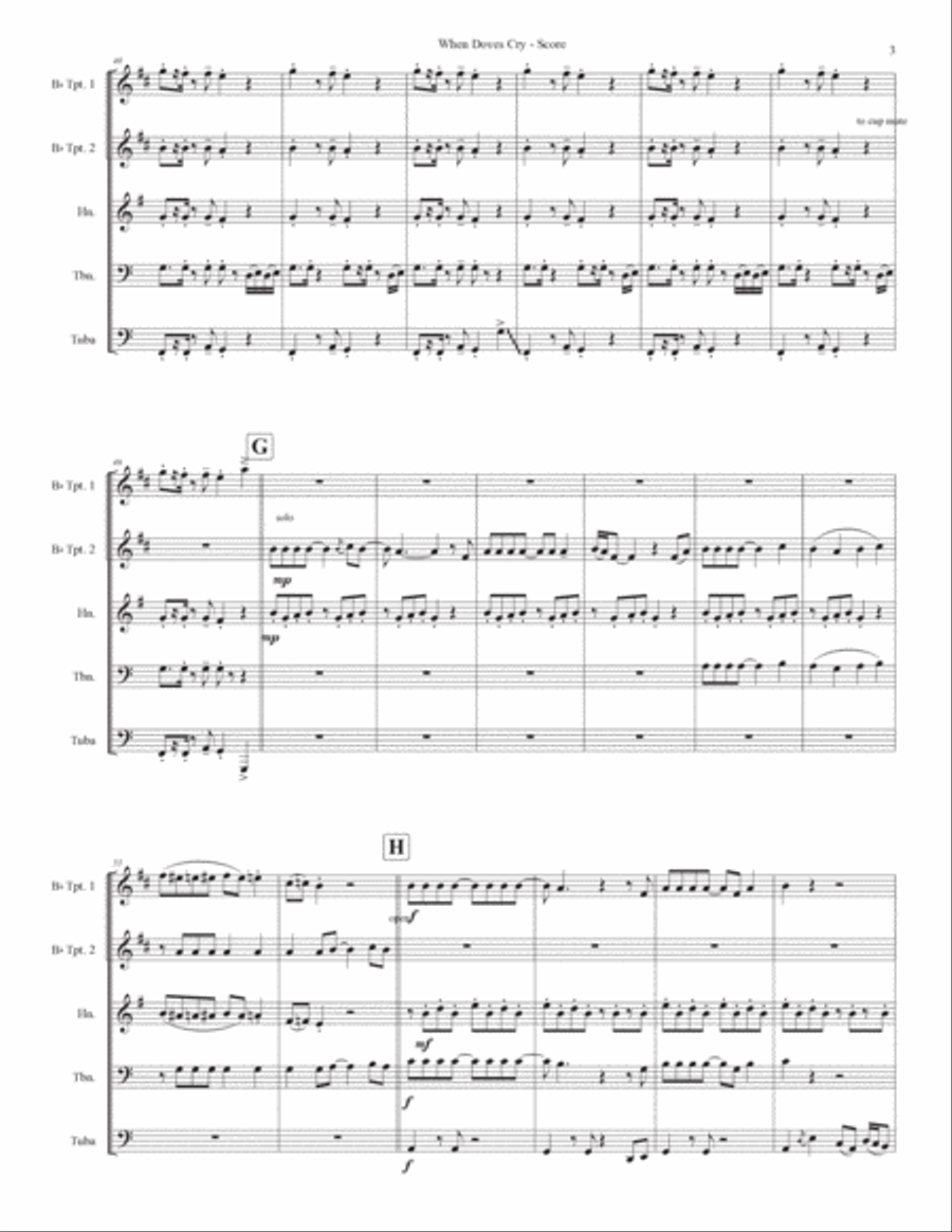 When Doves Cry When Doves Cry School and Community scores gallery preview page 3
