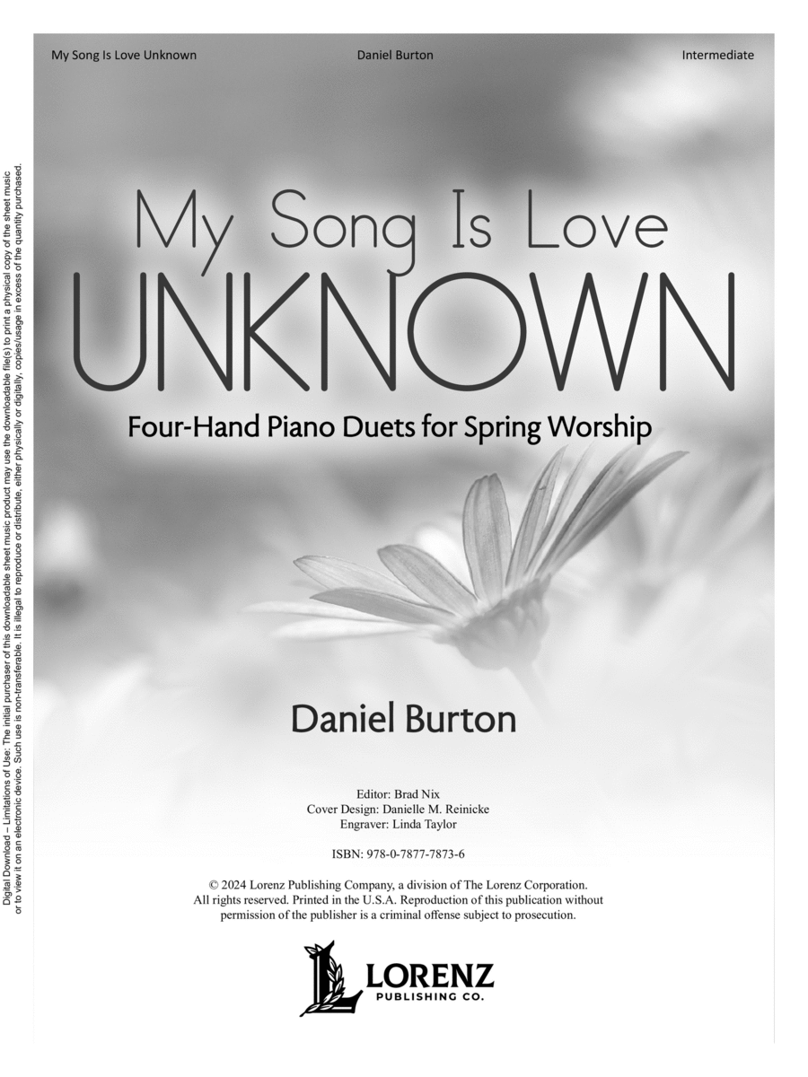 My Song is Love Unknown My Song is Love Unknown Piano Accompaniment scores gallery preview page 1