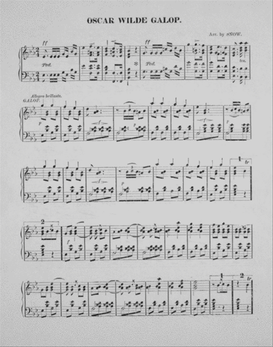 Oscar Wilde Galop Piano Solo scores gallery preview page 2