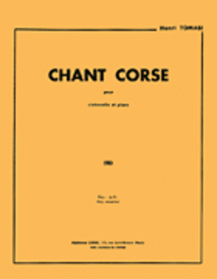 Book cover for Chant Corse