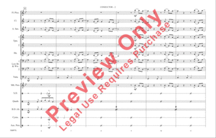 Flowers Flowers Marching Band scores gallery preview page 3