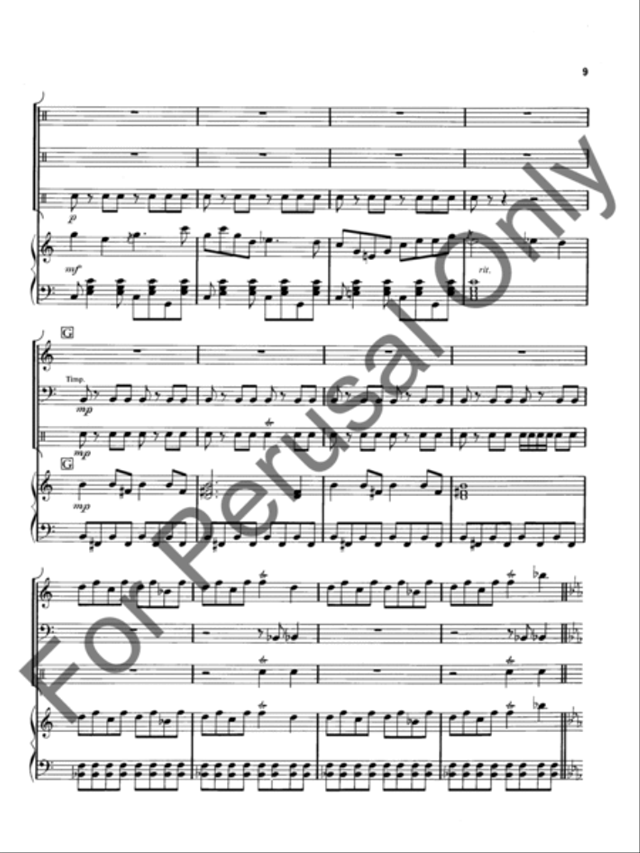 Good News From Beijing To The Borderland Village Percussion scores gallery preview page 10
