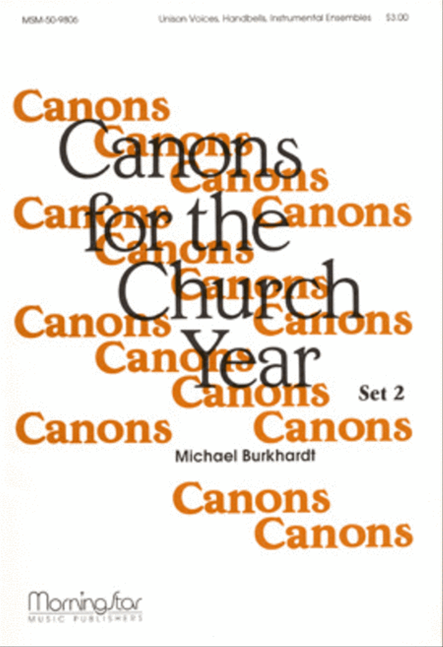 Canons for the Church Year, Set 2 Unison Choir scores gallery preview page 1