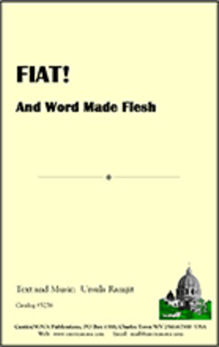 Fiat! And Word Made Flesh Unison Choir scores gallery preview page 1
