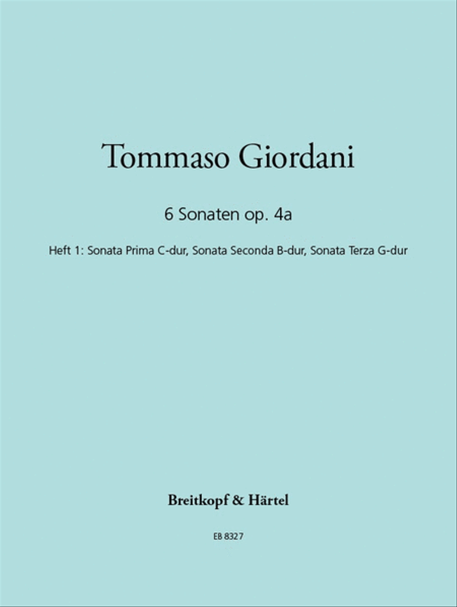 6 Sonatas Op. 4a Violin Solo scores gallery preview page 1