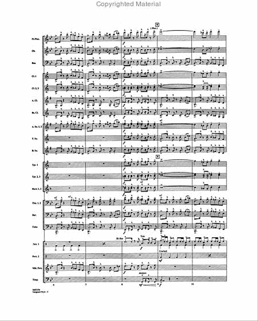 Gangnam Style Concert Band scores gallery preview page 3