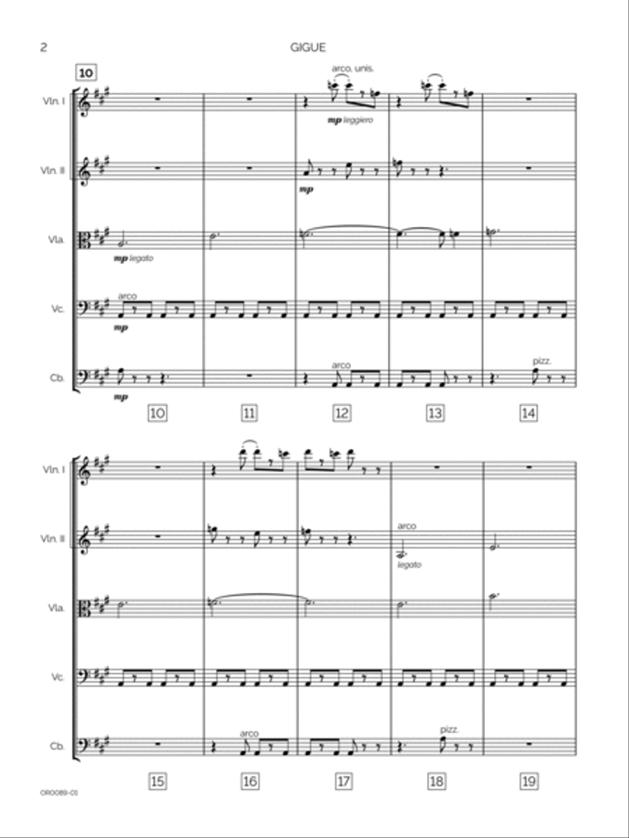 Gigue Gigue String Orchestra scores gallery preview page 5