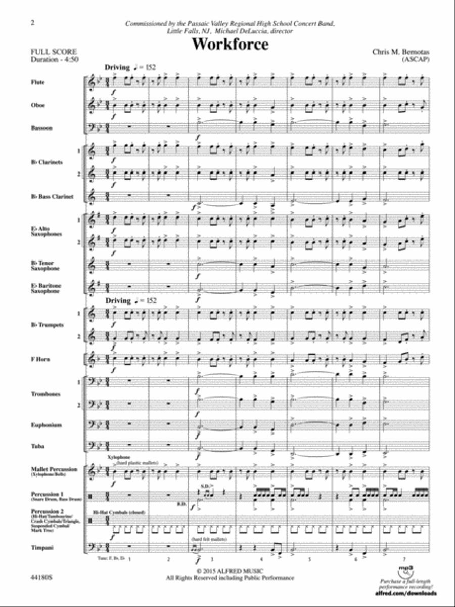 Workforce: Score Concert Band scores gallery preview page 2