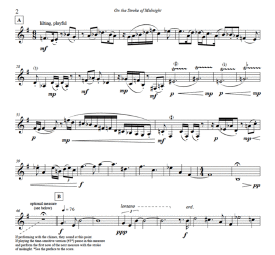 On the Stroke of Midnight A Cappella scores gallery preview page 4
