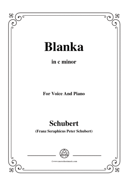 Schubert-Blanka,in c minor,for Voice&Piano image number null