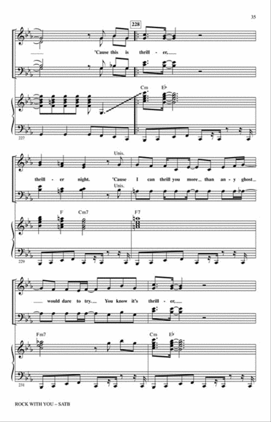 Rock with You – A Tribute to Michael Jackson (Medley) Choir scores gallery preview page 5