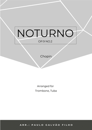 Book cover for NOTURNO OP.9 NO.2 - CHOPIN - TRUMPET & TROMBONE