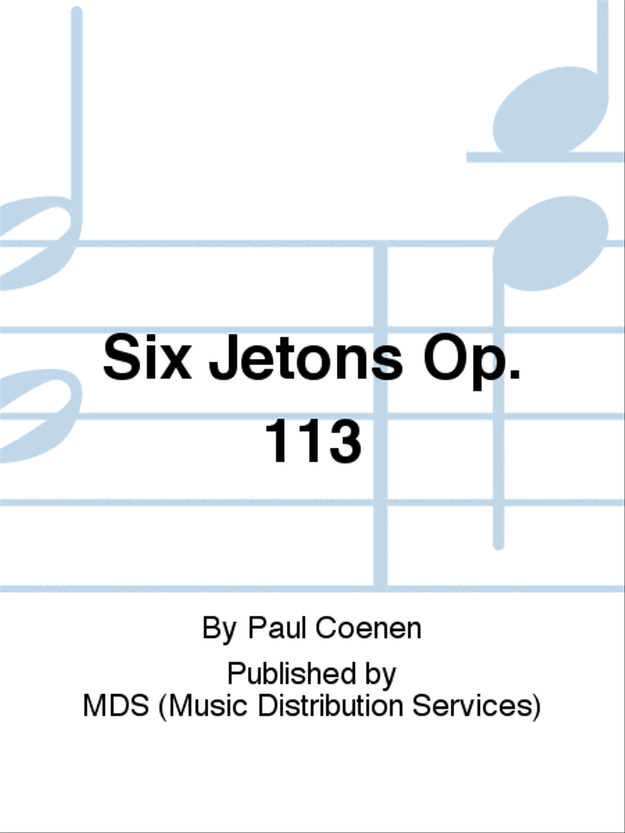 Six jetons op. 113 Saxophone scores gallery preview page 1