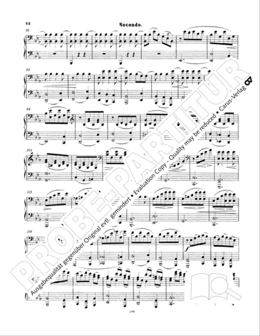 Ein Deutsches Requiem (German Requiem) Piano Duet scores gallery preview page 51