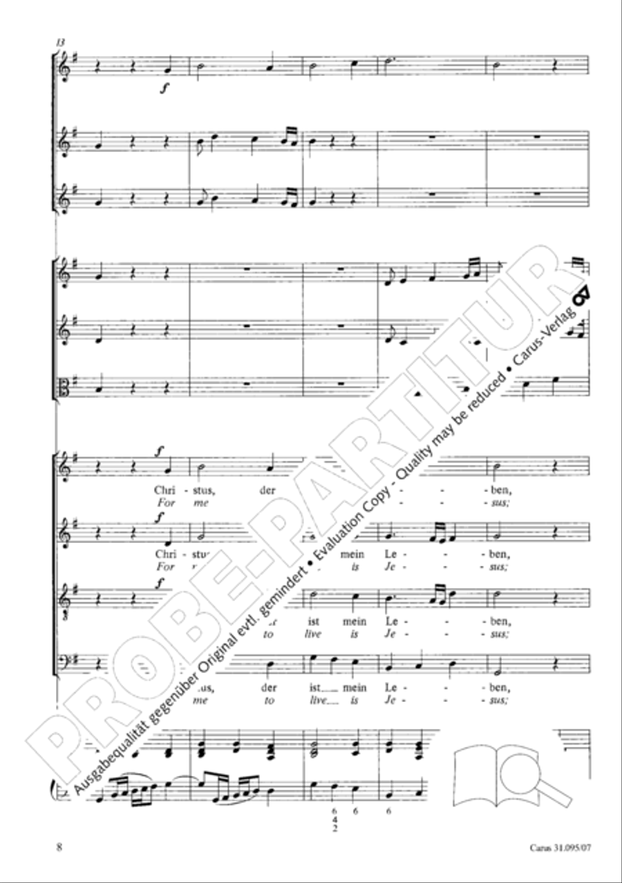 For me to live is Jesus (Christus, der ist mein Leben) STB scores gallery preview page 9