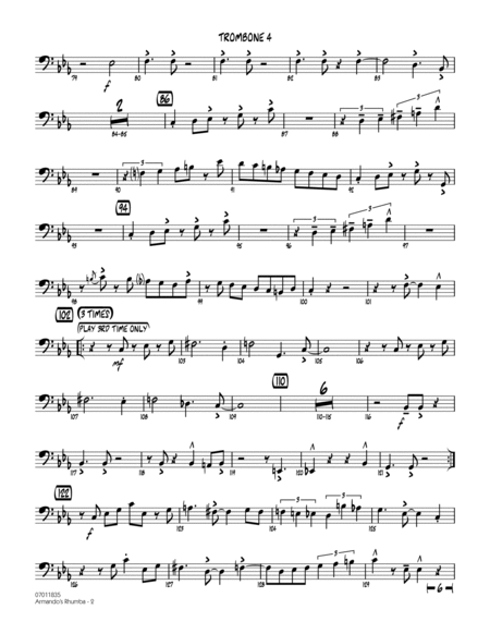 Armando's Rhumba - Trombone 4
