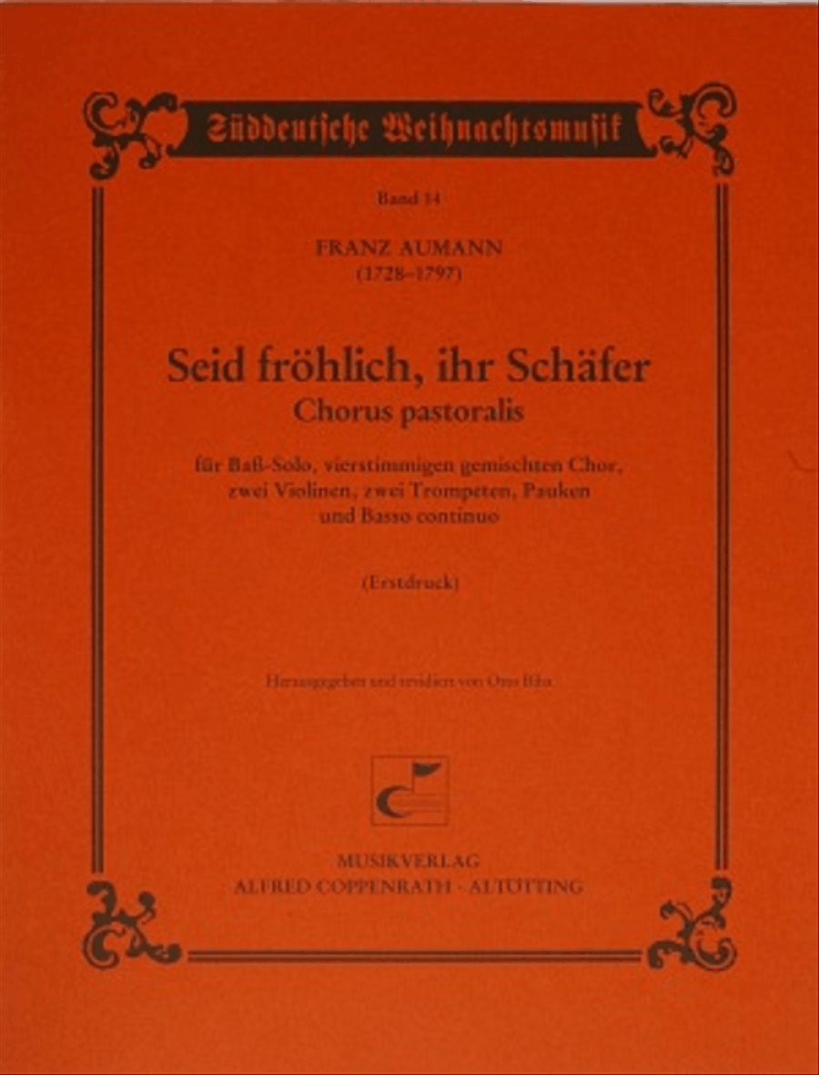 Seid frohlich, ihr Schafer 4-Part scores gallery preview page 1