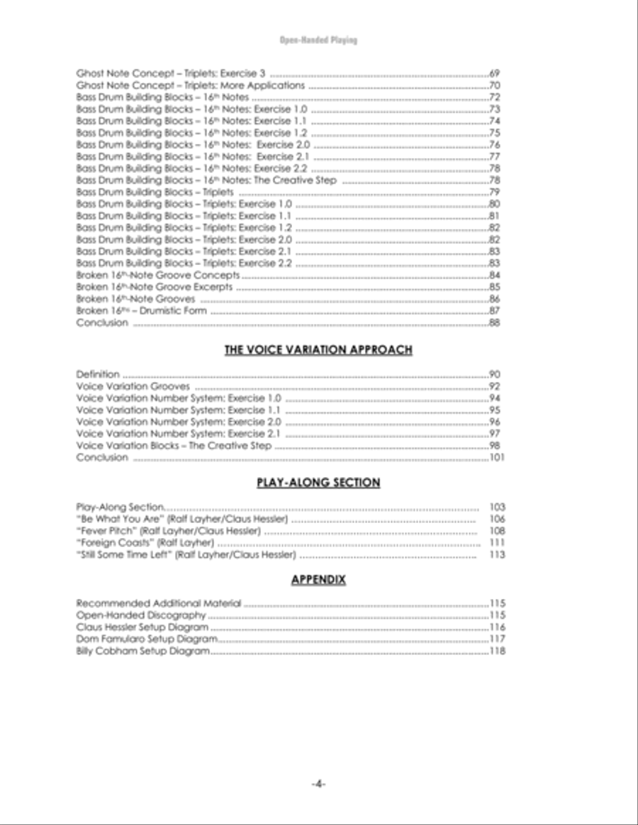 Open-Handed Playing, Volume 1 Drum Set scores gallery preview page 14