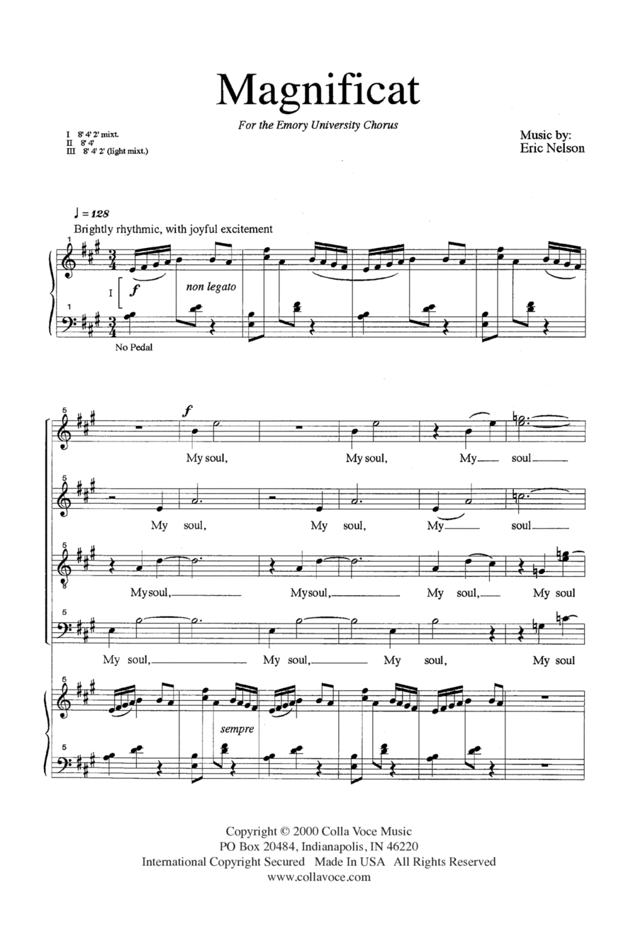 Magnificat 4-Part scores gallery preview page 1