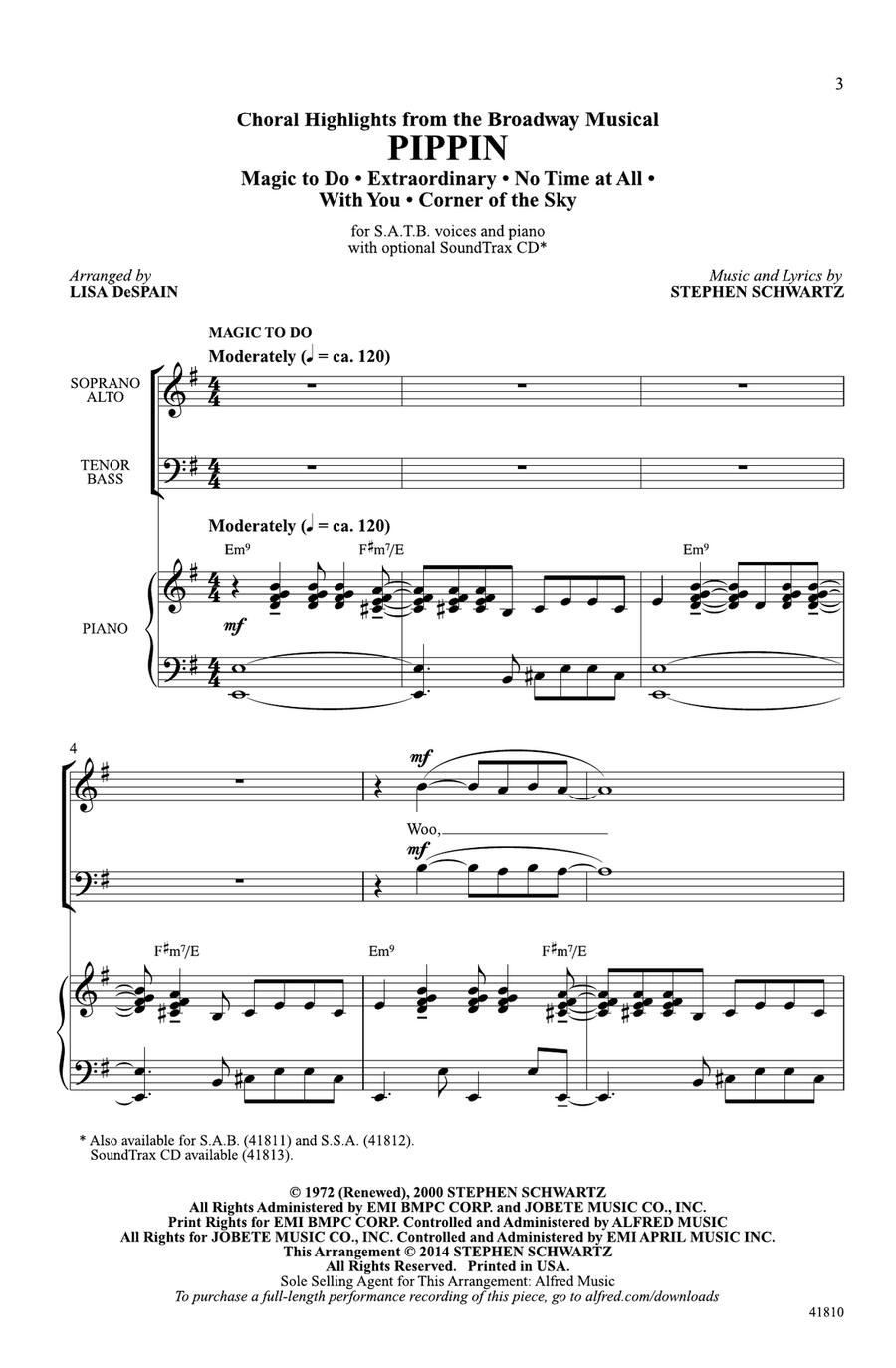 Pippin: Choral Highlights