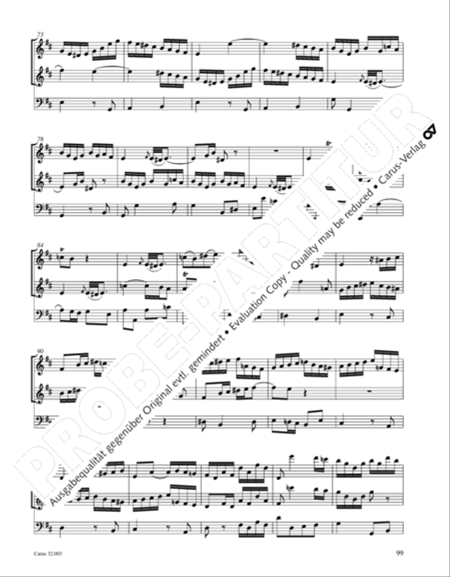 Gesamtausgabe Band 3 (Kammermusik: Duette, Solo- und Triosonaten) Score scores gallery preview page 120