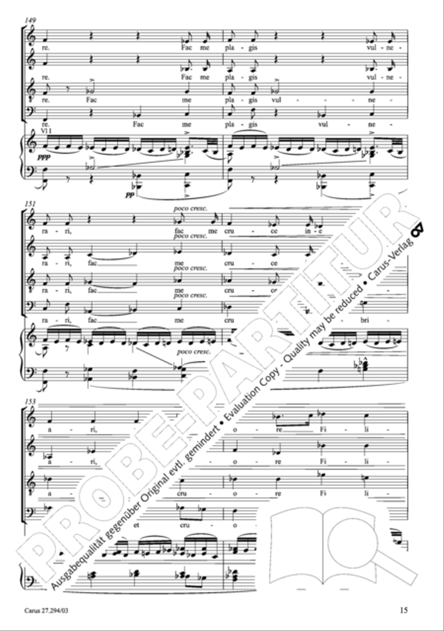 Stabat mater Voice scores gallery preview page 16
