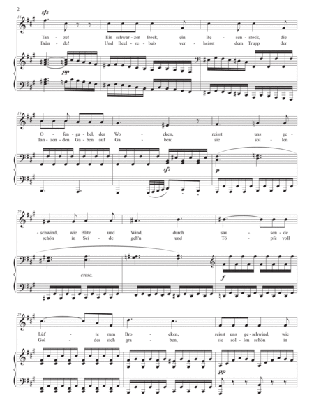 MENDELSSOHN: Hexenlied, Op. 8 no. 8 (transposed to F-sharp minor)