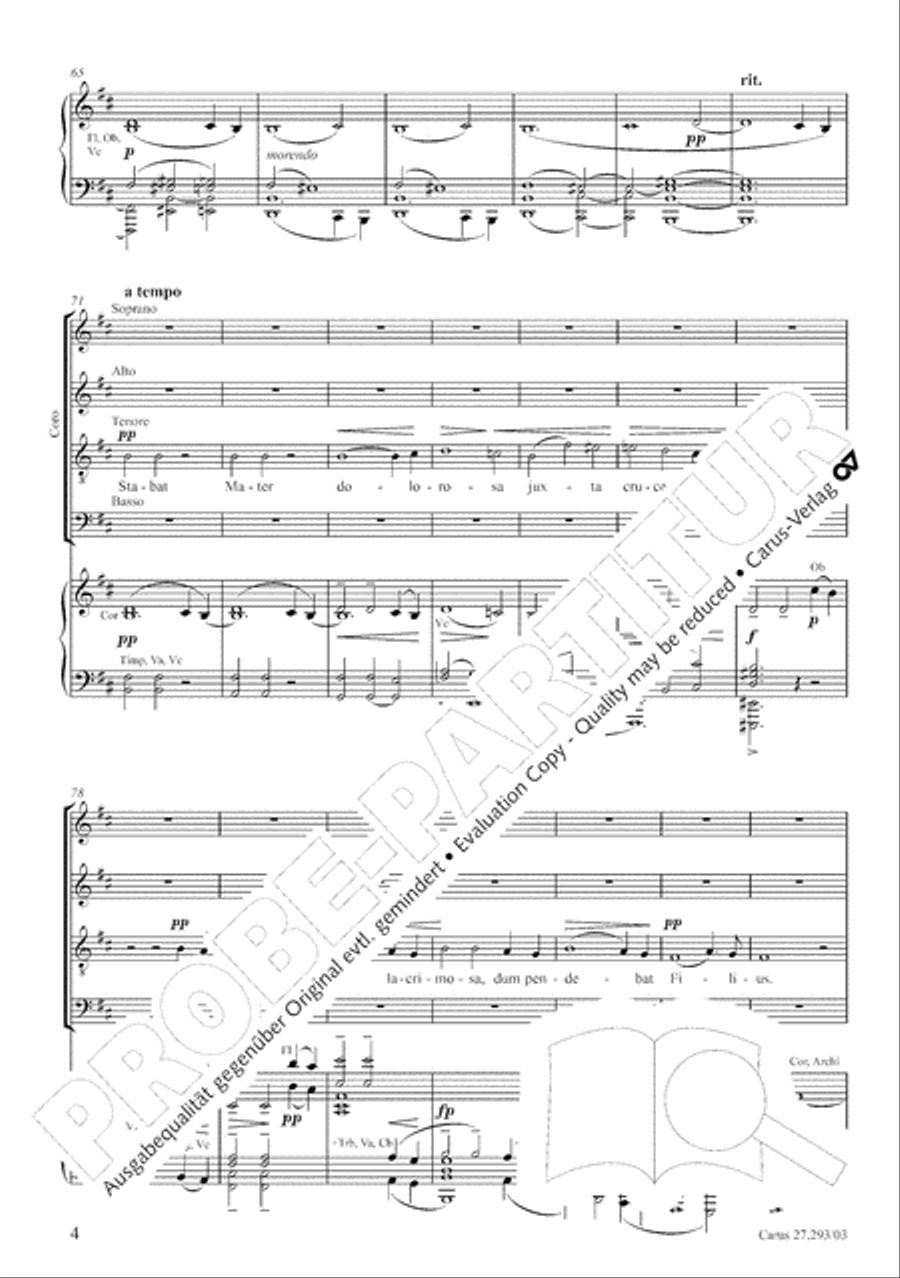 Stabat mater 4-Part scores gallery preview page 11