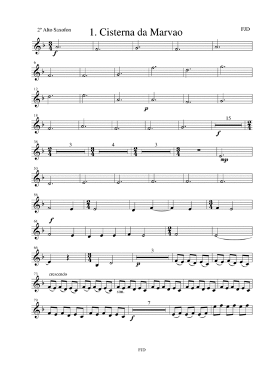 A cisterna de Marvão A cisterna de Marvão Woodwind Quartet scores gallery preview page 3