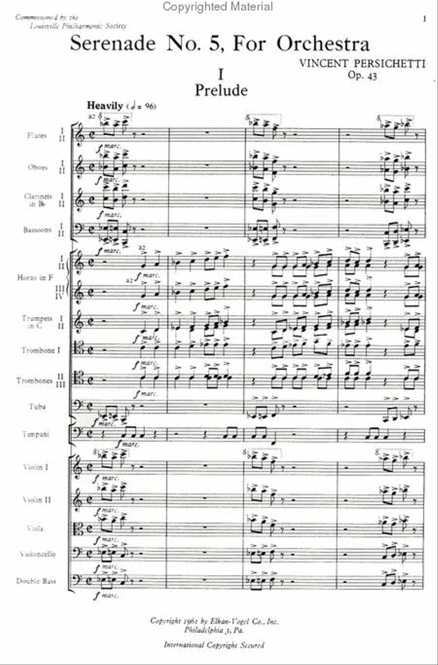 Serenade No. 5 Serenade No. 5 Orchestra scores gallery preview page 2