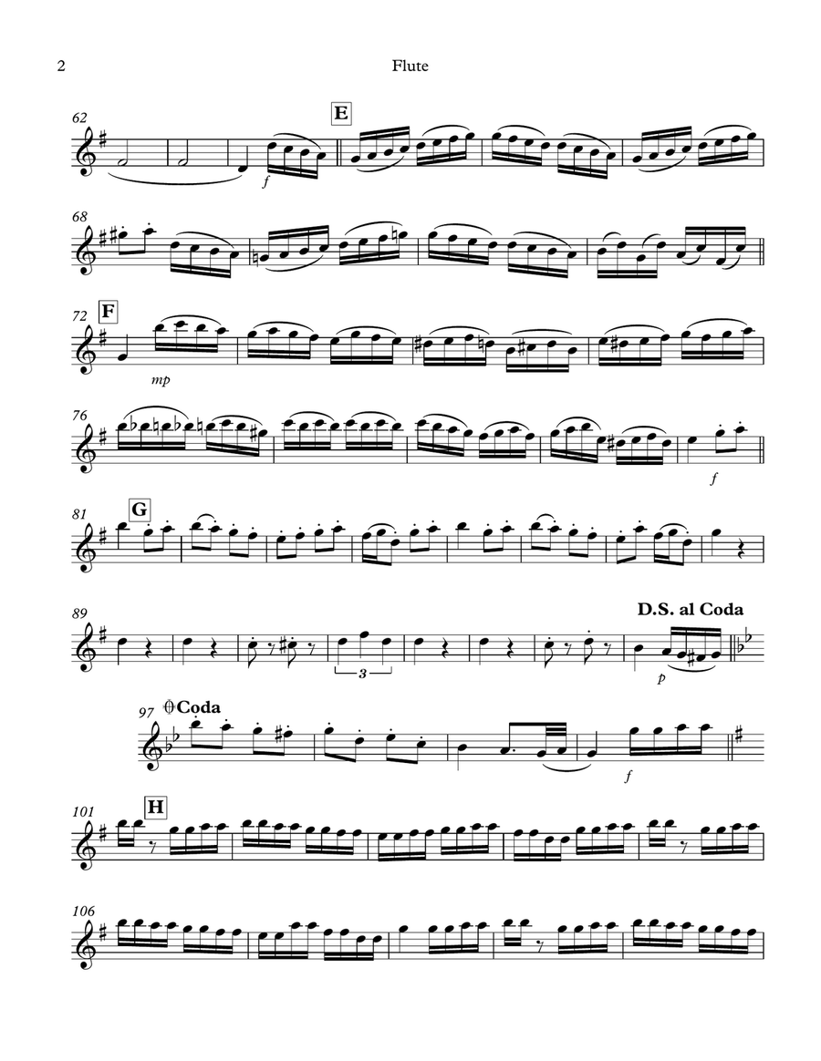 Rondo Alla Turca: Flute & Clarinet Duet Woodwind Duet scores gallery preview page 4