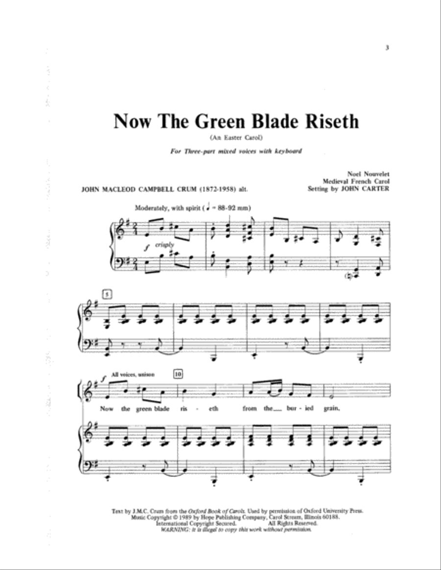 Now the Green Blade Riseth 3-Part scores gallery preview page 3