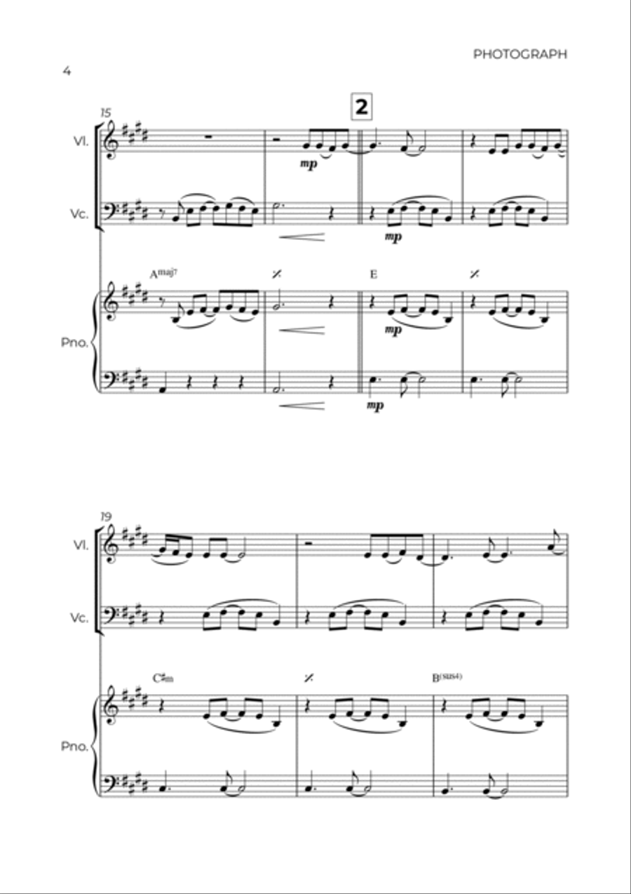 Photograph Photograph Piano Trio scores gallery preview page 4
