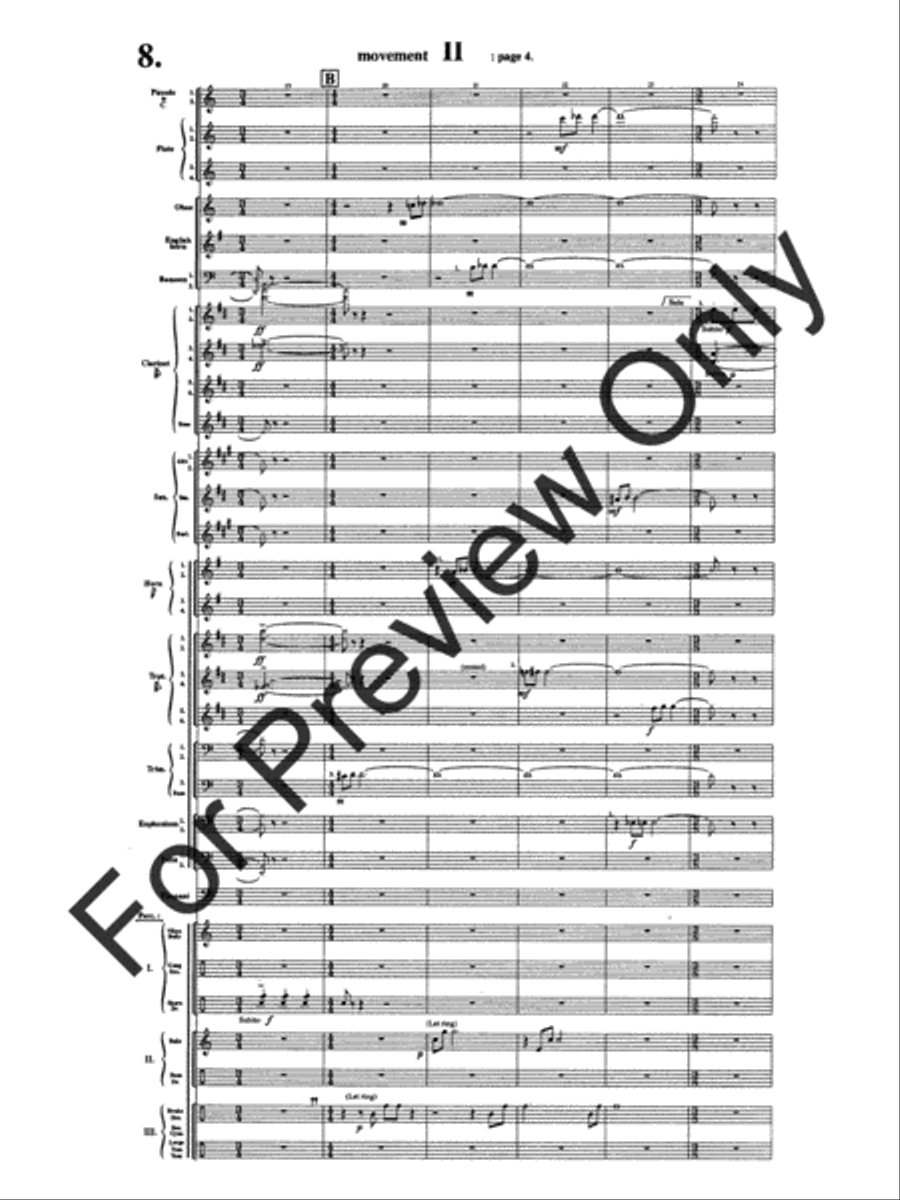 Symphony #1 In Memoriam Dresden 1945 Concert Band scores gallery preview page 12