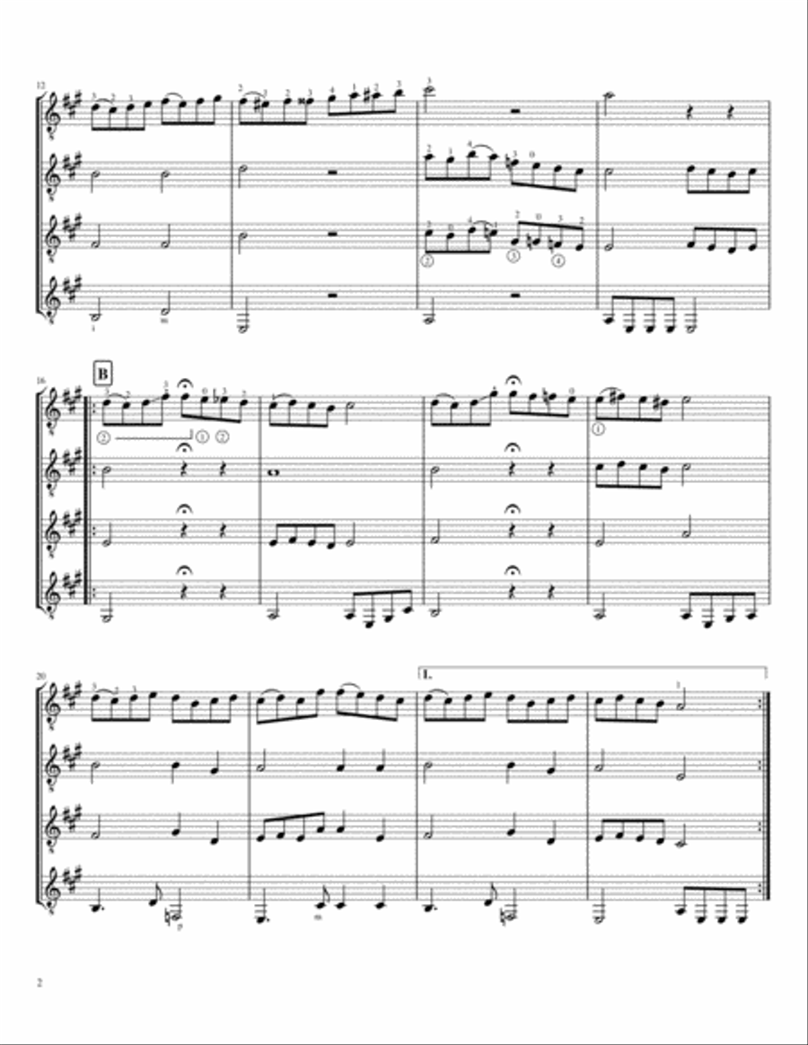 Little Spanish Airs Guitar Ensemble scores gallery preview page 2
