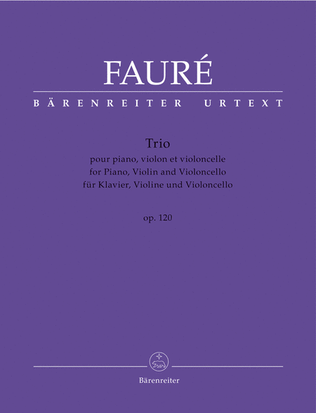 Book cover for Klaviertrio for Piano, Violin and Violoncello op. 120