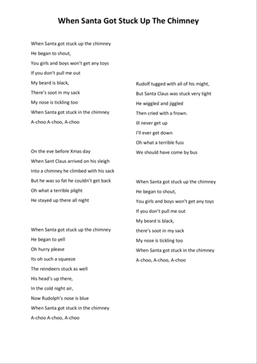 When Santa Got Stuck Up The Chimney Large Ensemble scores gallery preview page 2