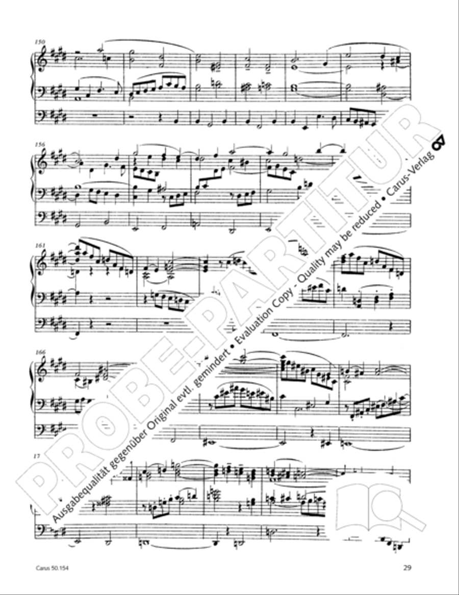Organ Sonata No. 12 in D flat major Organ Solo scores gallery preview page 30