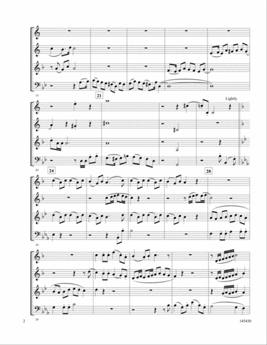 Carols Of Cheer Brass Quartet scores gallery preview page 2