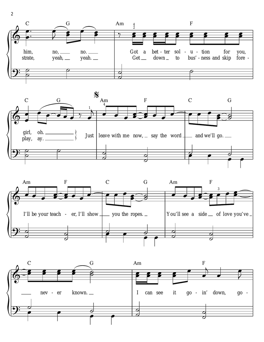 In My Head Easy Piano scores gallery preview page 2