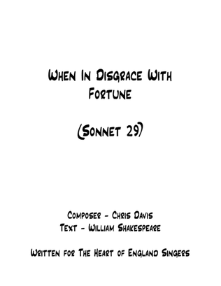 Sonnet 29: When In Disgrace With Fortune (Shakespeare)