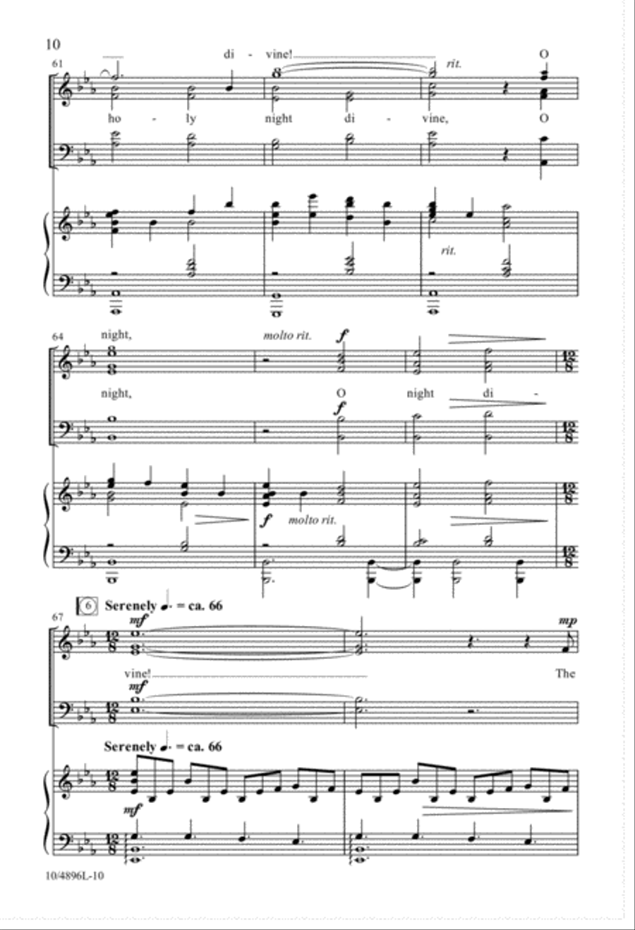 O Night Divine O Night Divine 4-Part scores gallery preview page 10