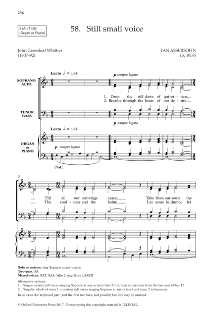 The Oxford Book of Easy Flexible Anthems Choir scores gallery preview page 25