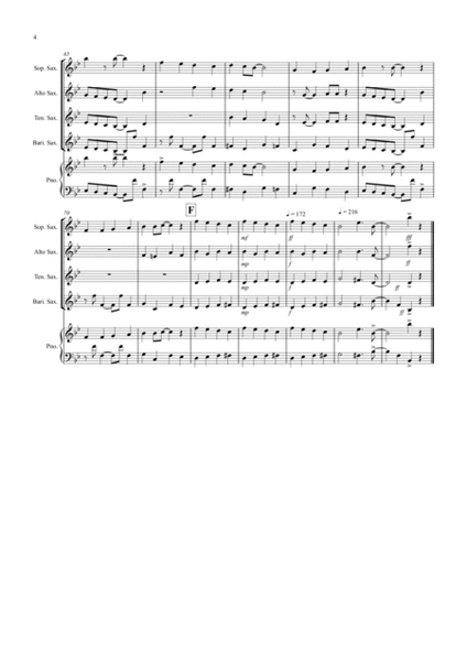 Good King Wenceslas (Jazzy Style!) for Saxophone Quartet image number null