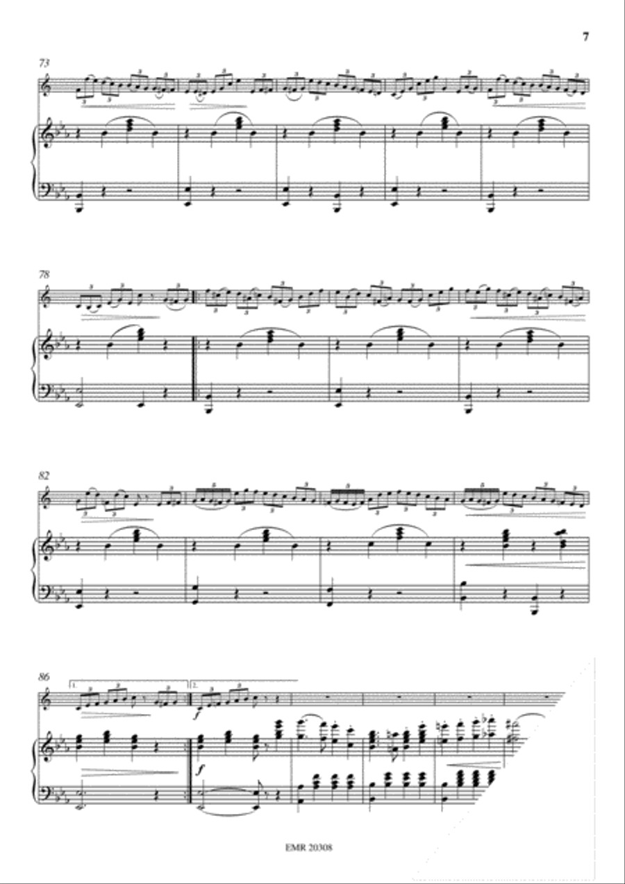 Fantaisie and Variations Voice Solo scores gallery preview page 7