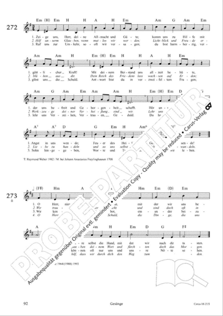 Gitarrenbuch zum Gotteslob Guitar scores gallery preview page 88