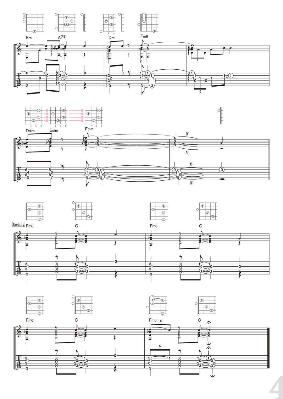 O Tannenbaum Guitar Solo scores gallery preview page 4