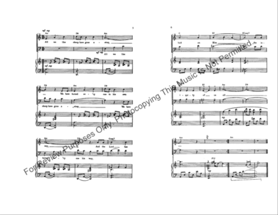 Surely He Bore Our Griefs 4-Part scores gallery preview page 4