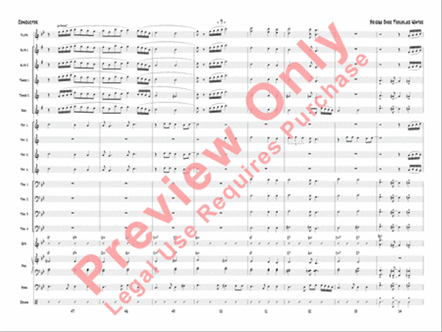 Bridge Over Troubled Water Jazz Ensemble scores gallery preview page 10