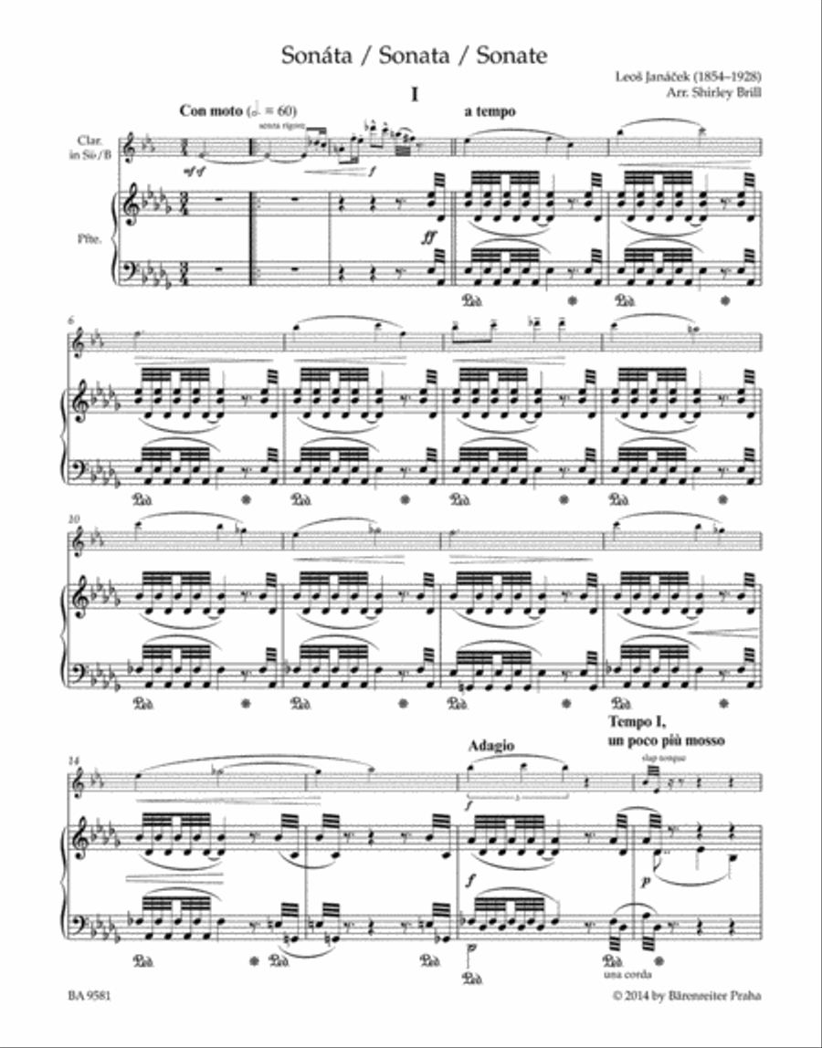 Sonata for Clarinet and Piano